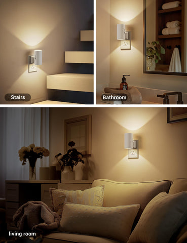 JandCase bedroom night light creates a gentle, eye-friendly glow.