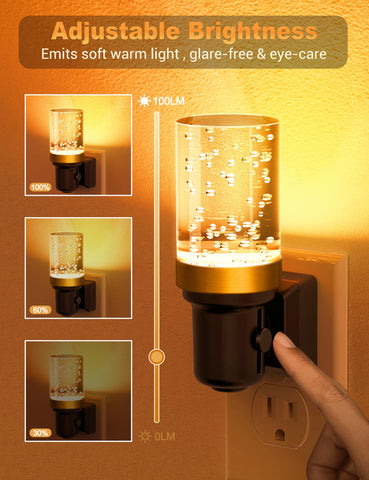 JandCase night light dimmable 0–100 lm for flexible hallway lighting.
