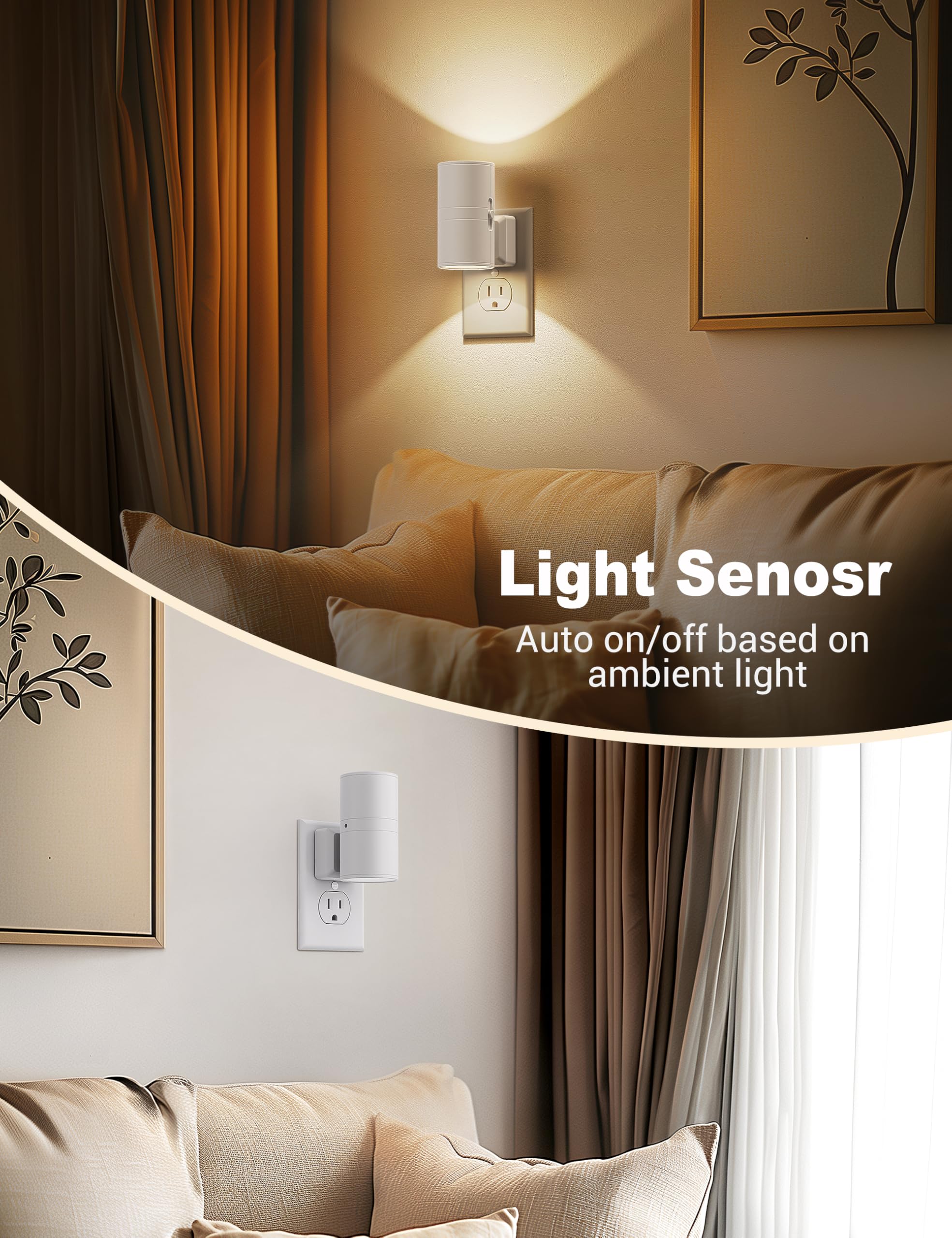 JandCase dusk-to-dawn sensor turns on automatically for convenience.