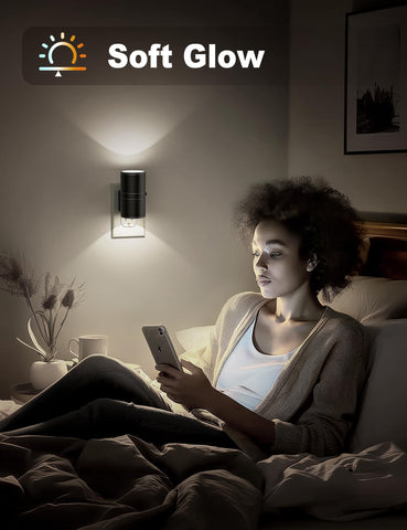 JandCase sleek black circular design blends with modern decor and lights the way.