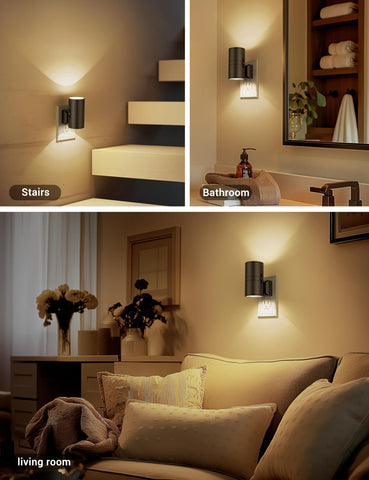 JandCase versatile hallway and bedroom night light for safe passage