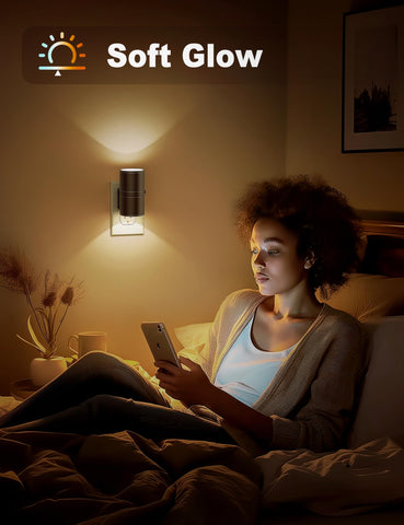 JandCase nursery and bathroom night light offers gentle illumination