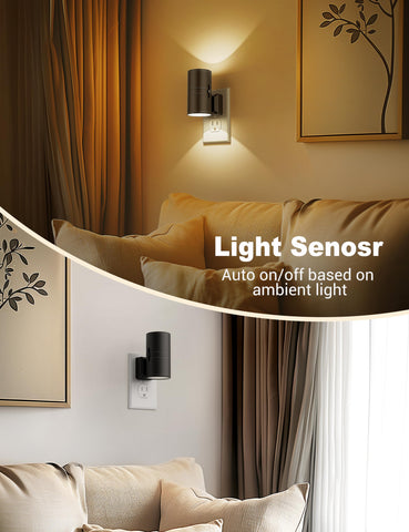 JandCase soft white 3000K night light for cozy bedroom ambience