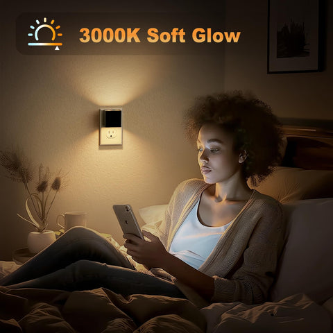 JandCase Night Light providing versatile warm illumination in a living space