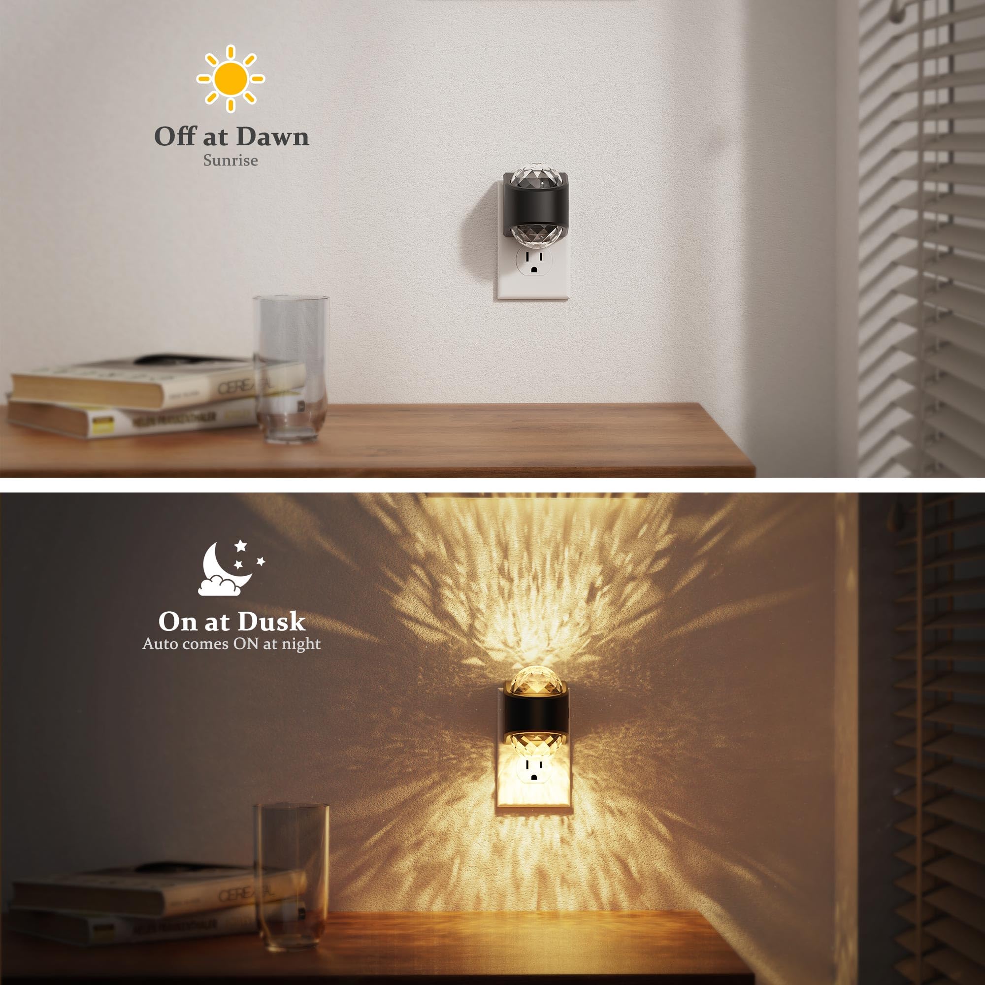 JandCase 3000K soft white glow creates warm, cozy mood.