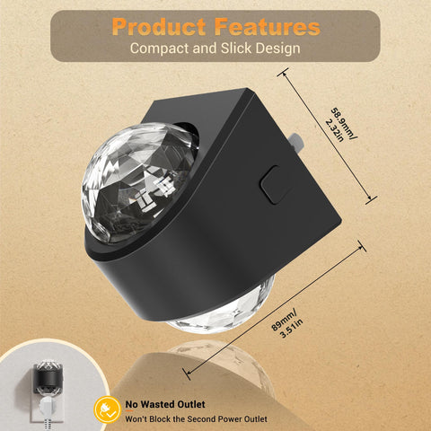 JandCase 360-degree projection fills space with immersive star visuals.