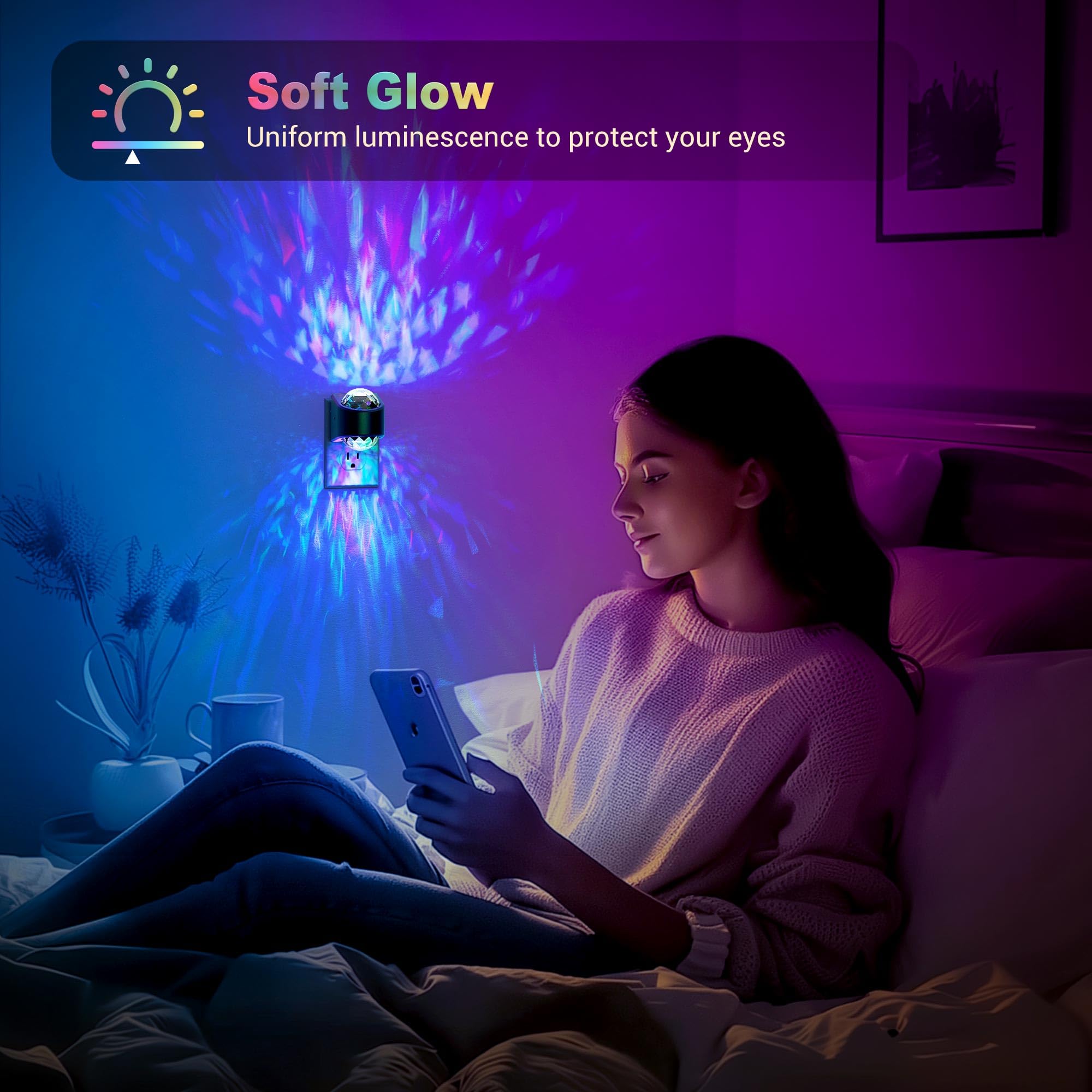 JandCase night light enhances holiday decor for Christmas or Halloween.