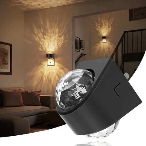 JandCase star projector night light on wall for calming ceiling display.