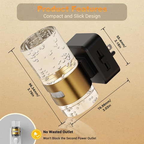 JandCase soft white 3000K night light for gentle nighttime visibility