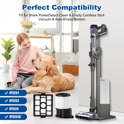 Janedtcyy IP3252 filter pack dock-mount demonstrates Auto Empty System compatibility