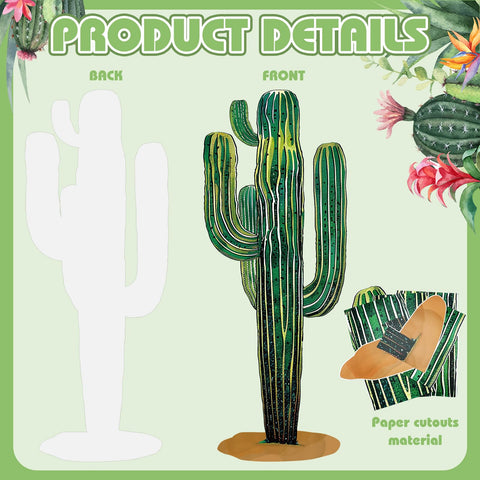Janlaugh tropical cacti decor for bedroom creates a fresh, relaxing atmosphere.