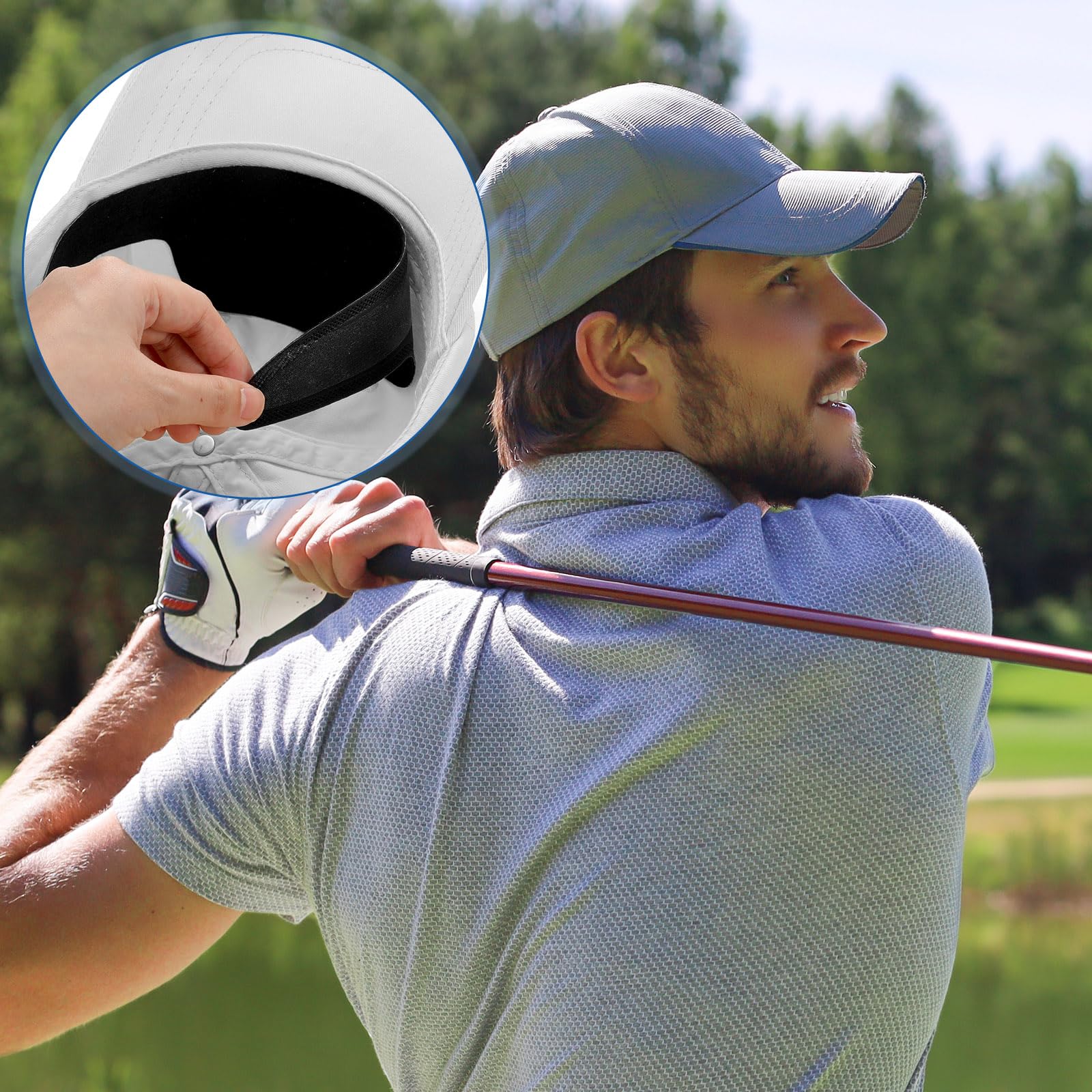 Janmercy liner suits baseball, golf, and sun caps for versatile use.