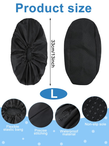 Janmercy boot cover with rubber sole grip for safer steps on wet ground.