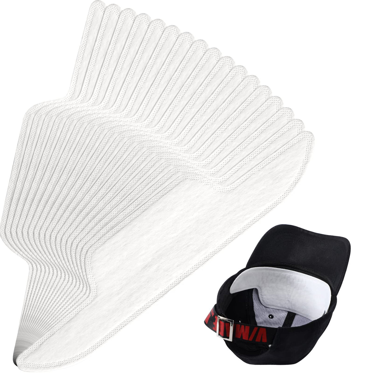 Janmercy hat sweat liner 100-pack provides daily protection from sweat