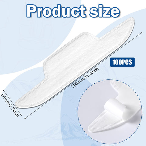 Close-up shows Janmercy liner absorbing perspiration effectively