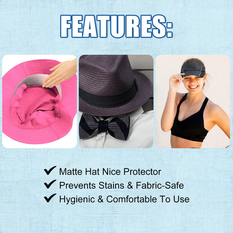 Janmercy liner shields hats from oils and stains during wear