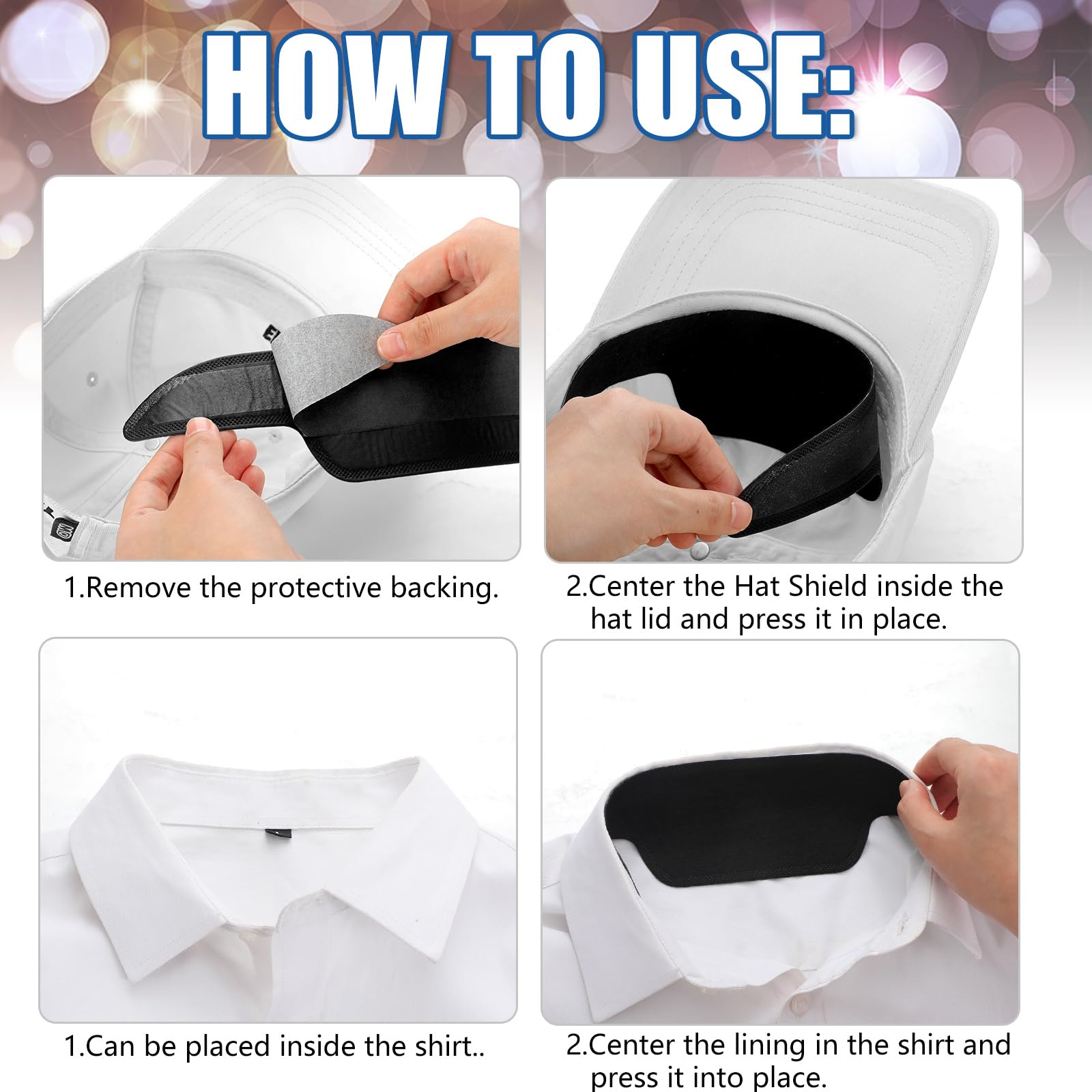 Janmercy cap liner protects hats by blocking oils and dirt.