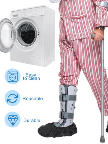 Janmercy reusable boot cover; easy to wash and reuse after outdoor use.