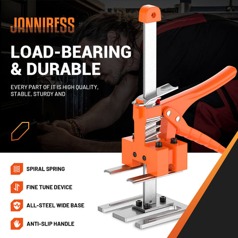 JANNIRESS All-Steel Base Lift Plate provides stable support during cabinet installation.