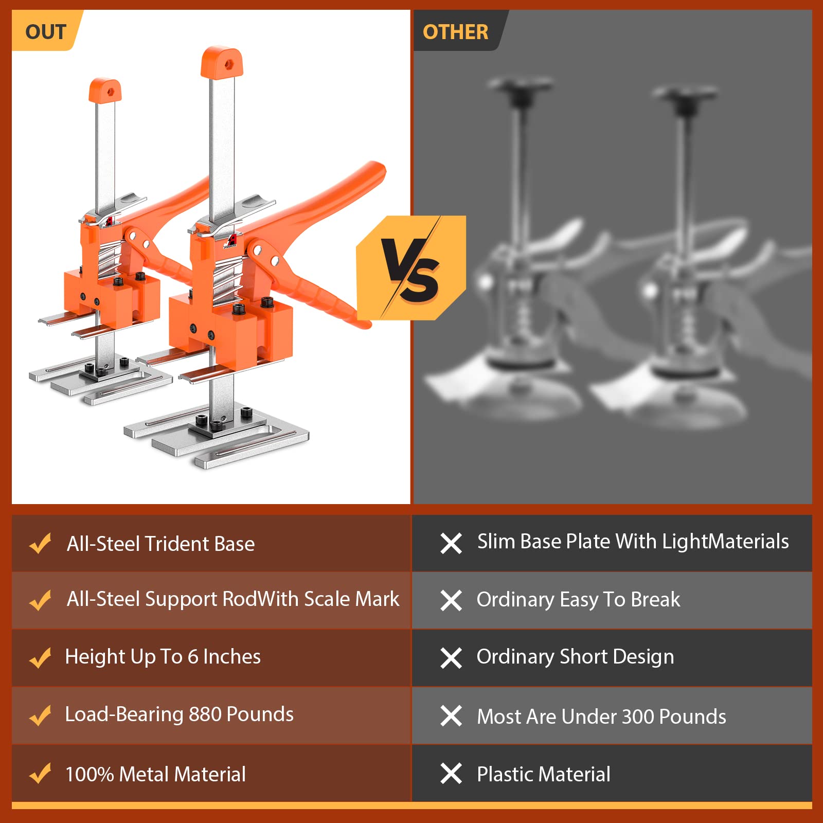 JANNIRESS 400-LB Capacity helps lift heavy components with less effort.