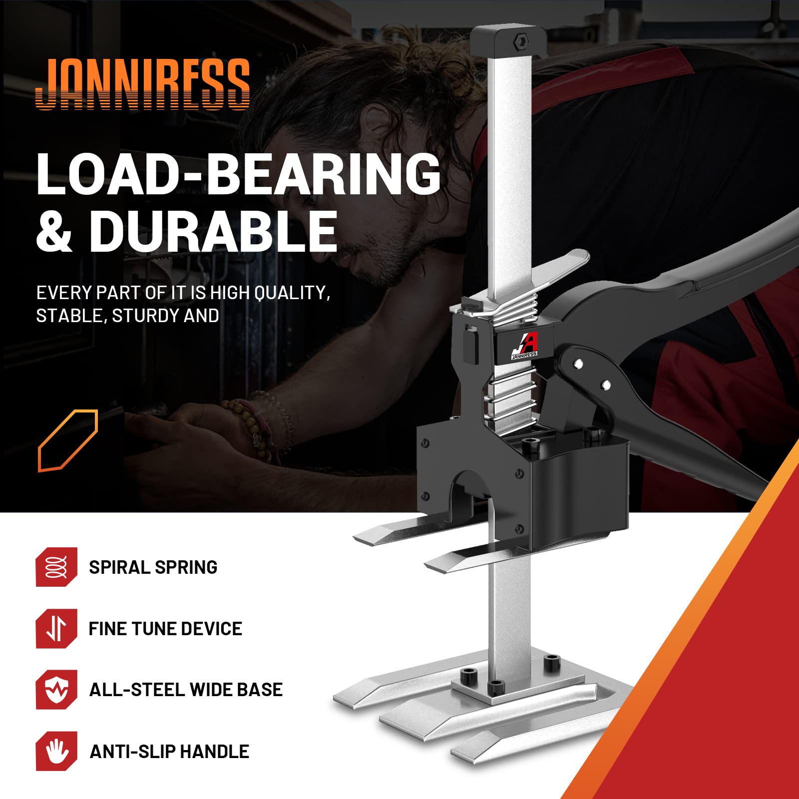 JANNIRESS wall tile lifter base provides stable posture during height adjustments