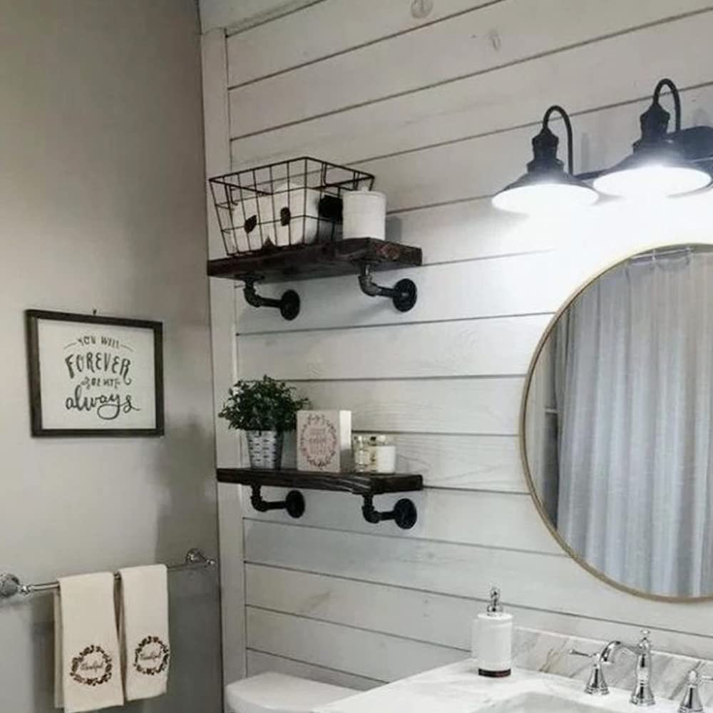 Janyang wall-mount brackets securing a shelf to the wall.