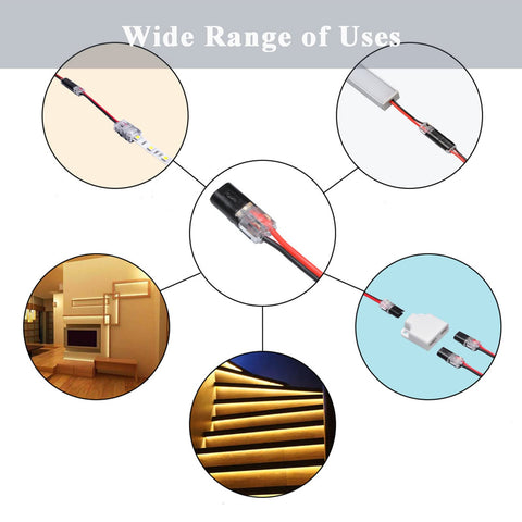 Japelessor test-holes on each cage enable quick electrical checks without removing tape.