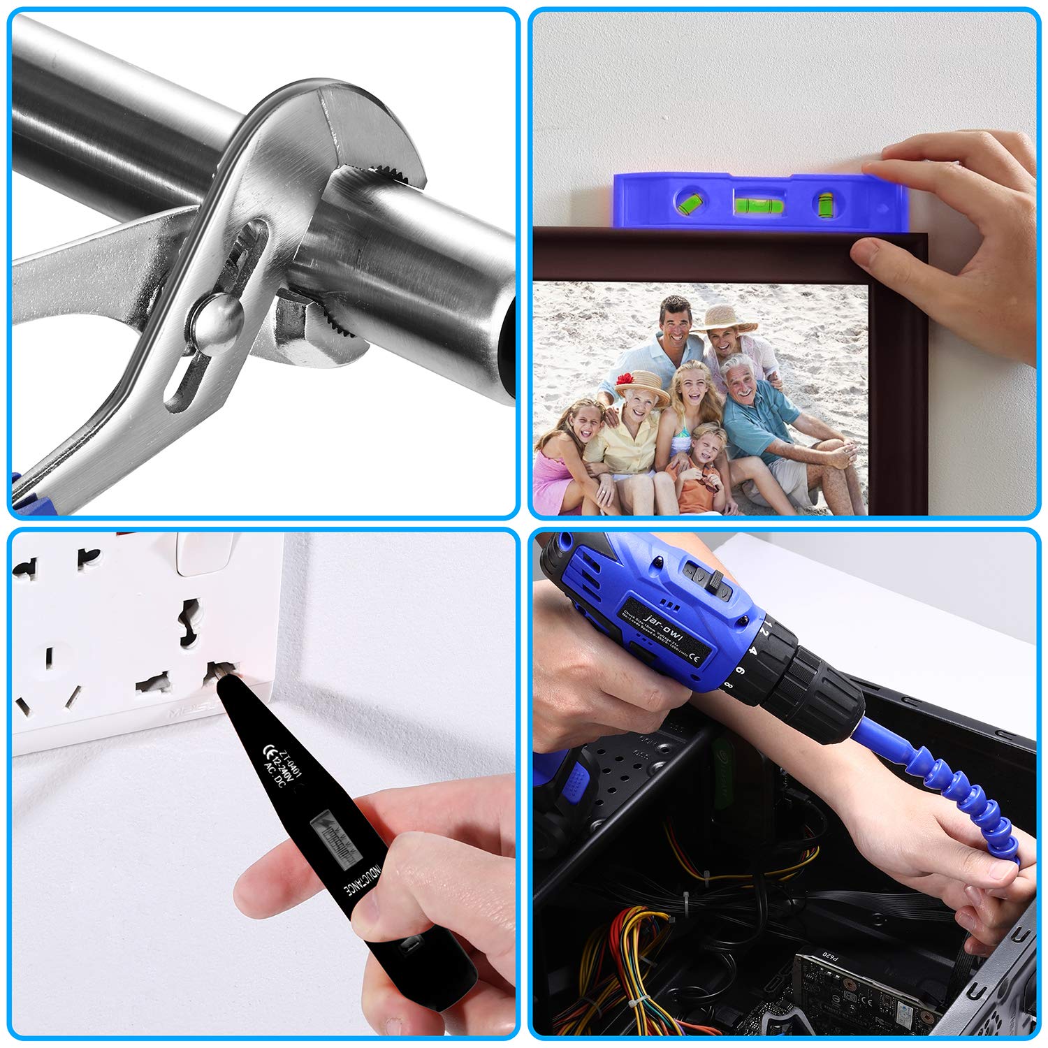 Jar-Owl ergonomic grip handle for comfortable extended use.