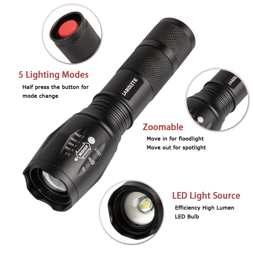 JARDLITE rugged aluminum body designed to endure drops and harsh conditions