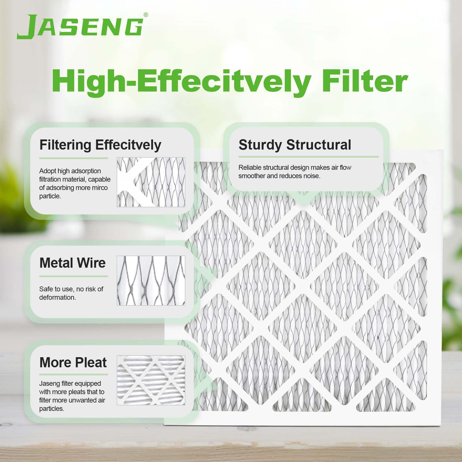 JASENG 6-pack packaging indicates cost-effective, convenient replacement cycles