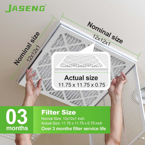 JASENG easy-install filter slot shows quick replacement for busy households