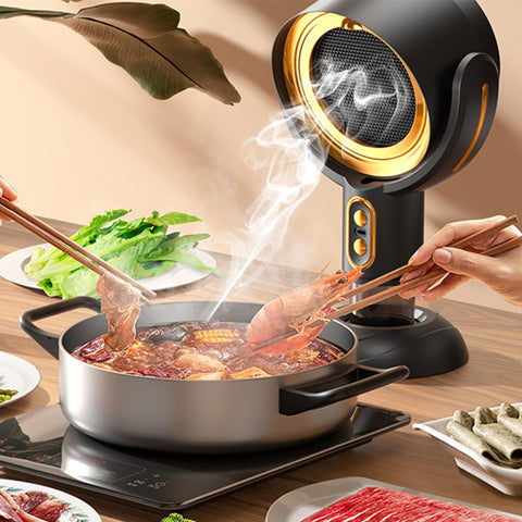 JASSIVER Puff Hide Fan indoor BBQ use provides cleaner air during gatherings