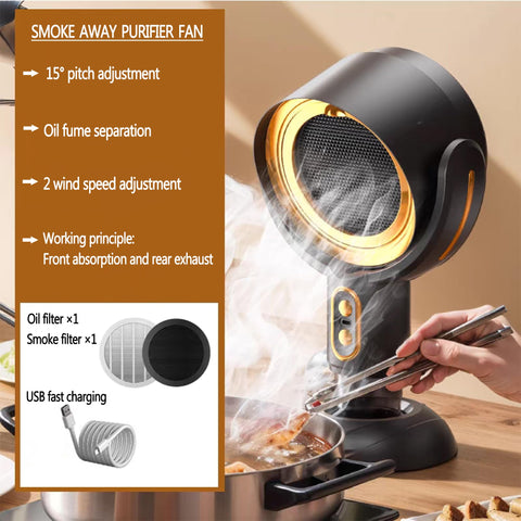 JASSIVER Puff Hide Fan removable range hood shields kitchen from lingering fumes while cooking