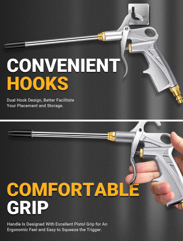 JASTIND ergonomic pistol grip with hooks for comfortable handling and storage