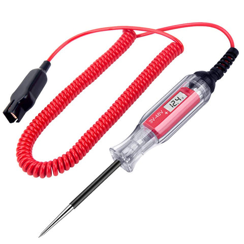 JASTIND digital LCD circuit tester display shows precise voltage readings for quick diagnostics.