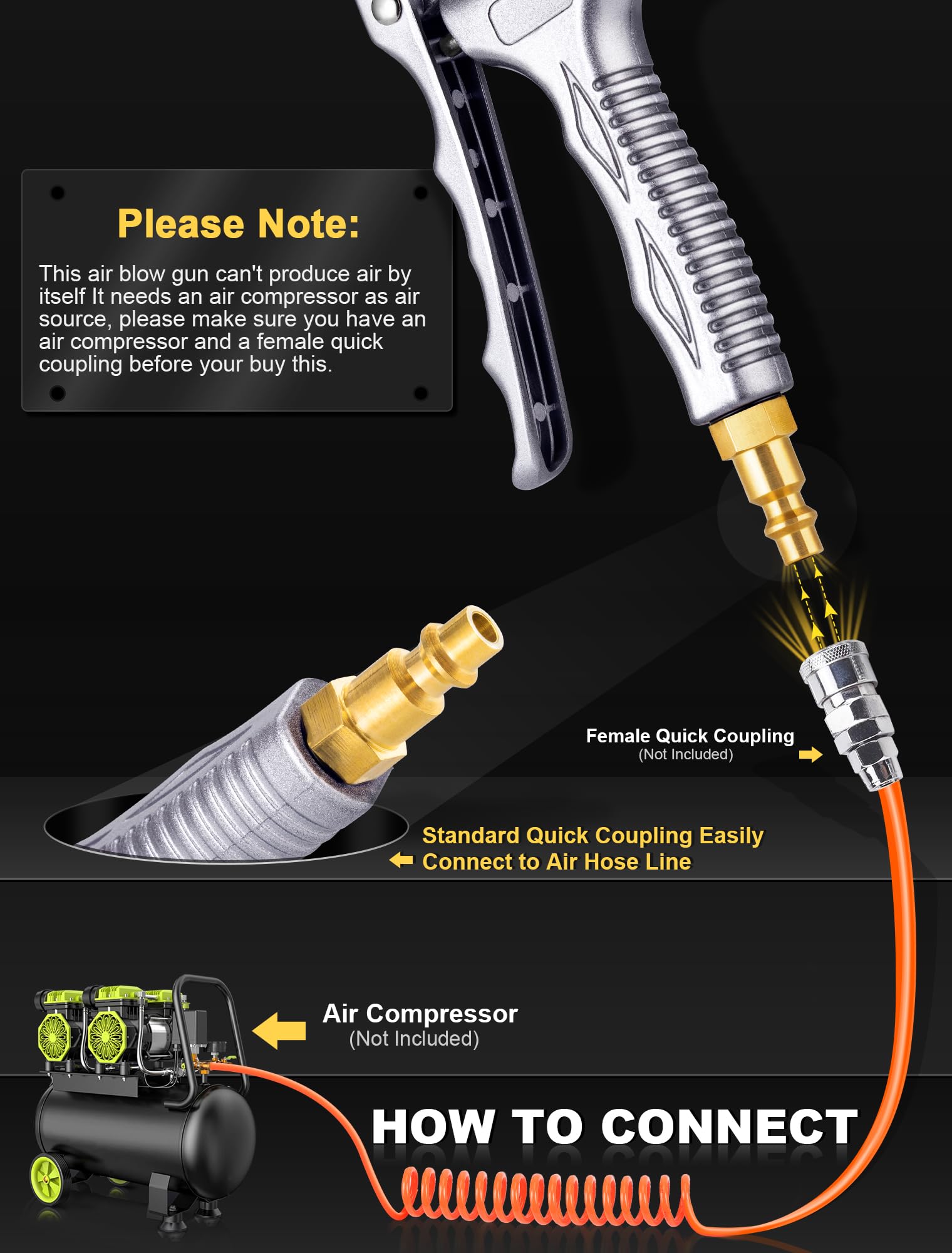 JASTIND Upgrade Air Blow Gun dust cleaning on workbenches and surfaces.