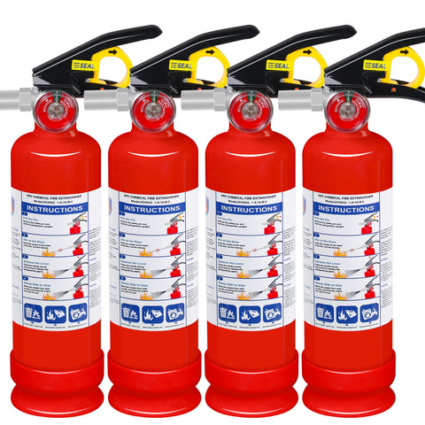 Jasvelly 4-pack ABC extinguisher front view suitable for home and vehicle safety
