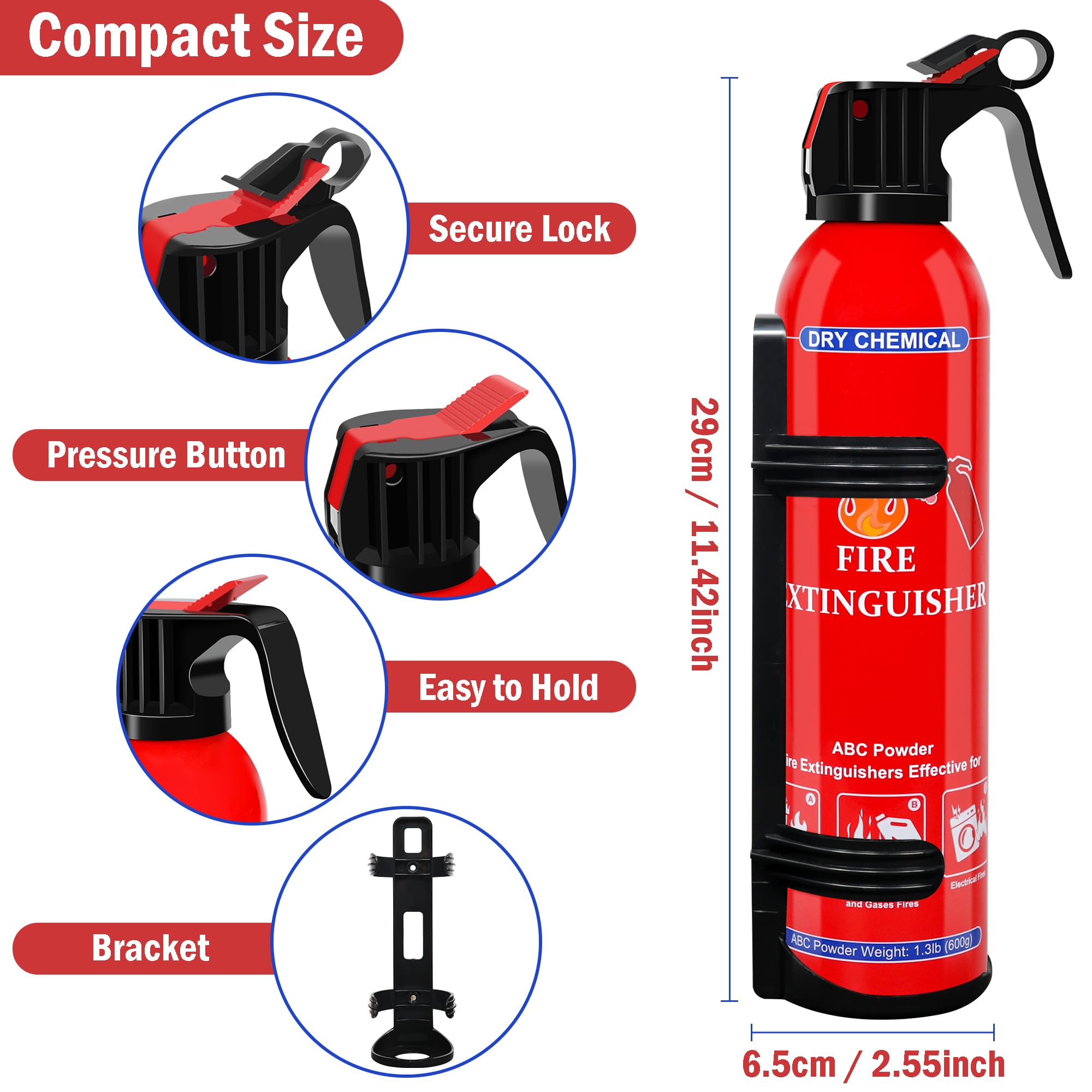Jasvelly ABC compact design fits neatly in kitchens, garages, and vehicles.