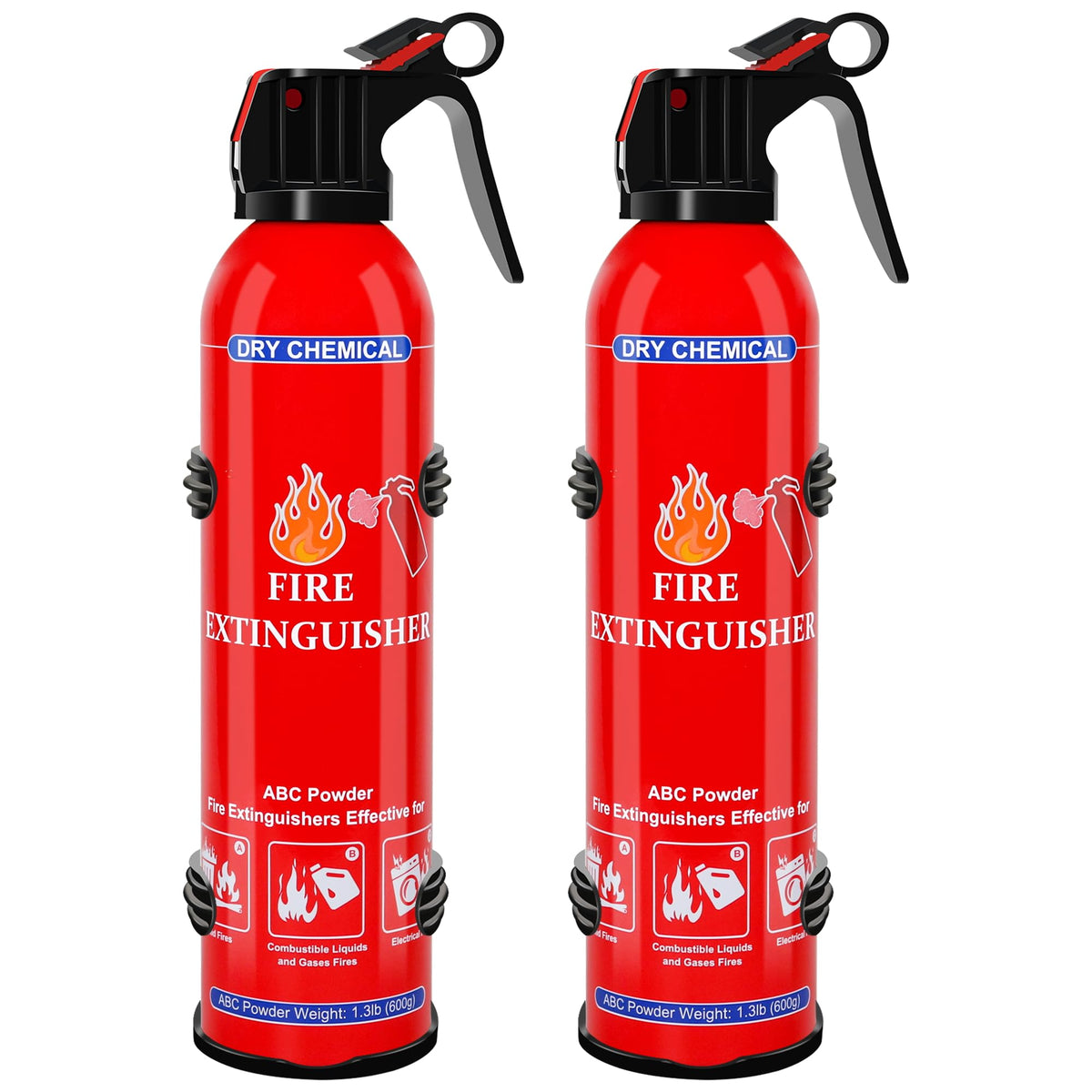 Jasvelly ABC dry chemical extinguisher wall-mounted for quick home access.