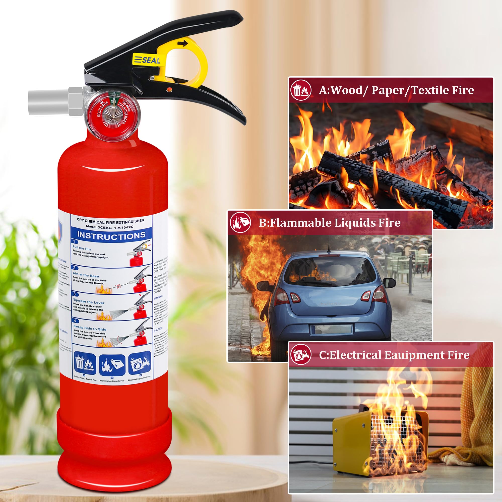 Jasvelly extinguisher quick-release handle ready for rapid activation