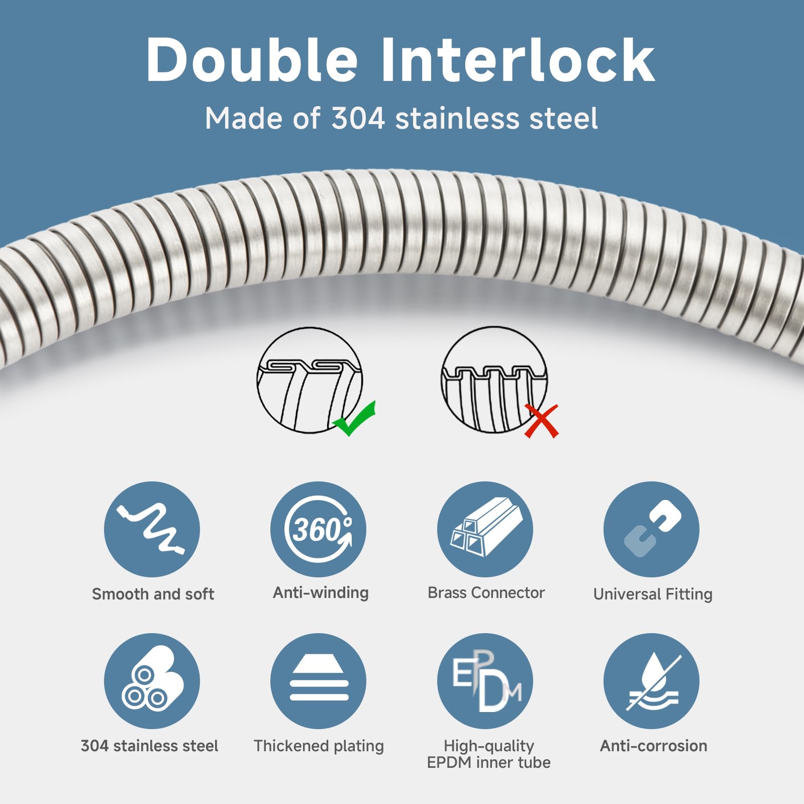 JASYA 304 stainless steel outer tube resists heat and corrosion.