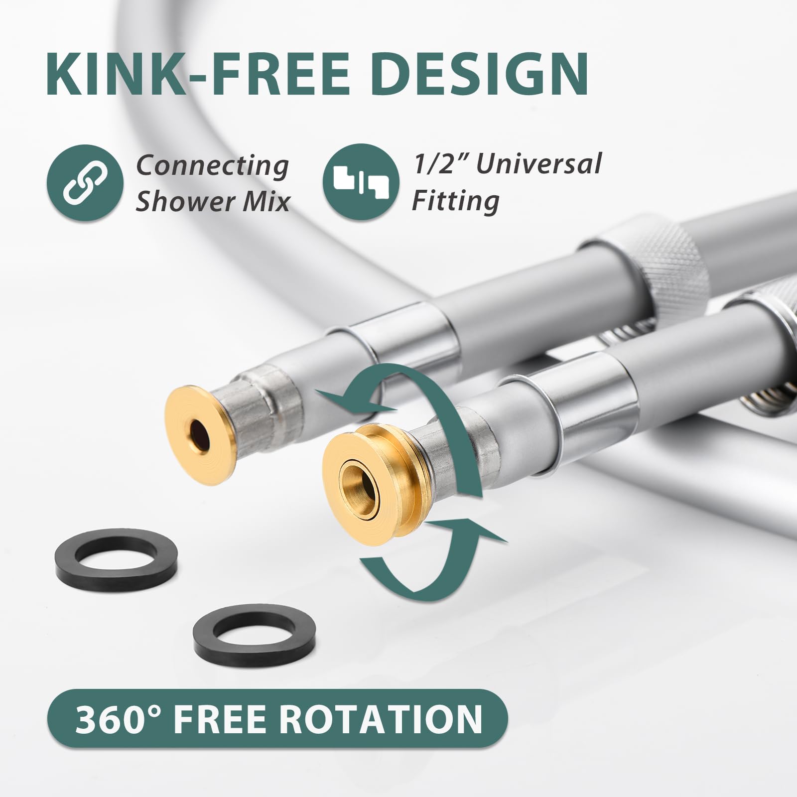 JASYA anti-wind 360-degree rotation prevents tangling during use.
