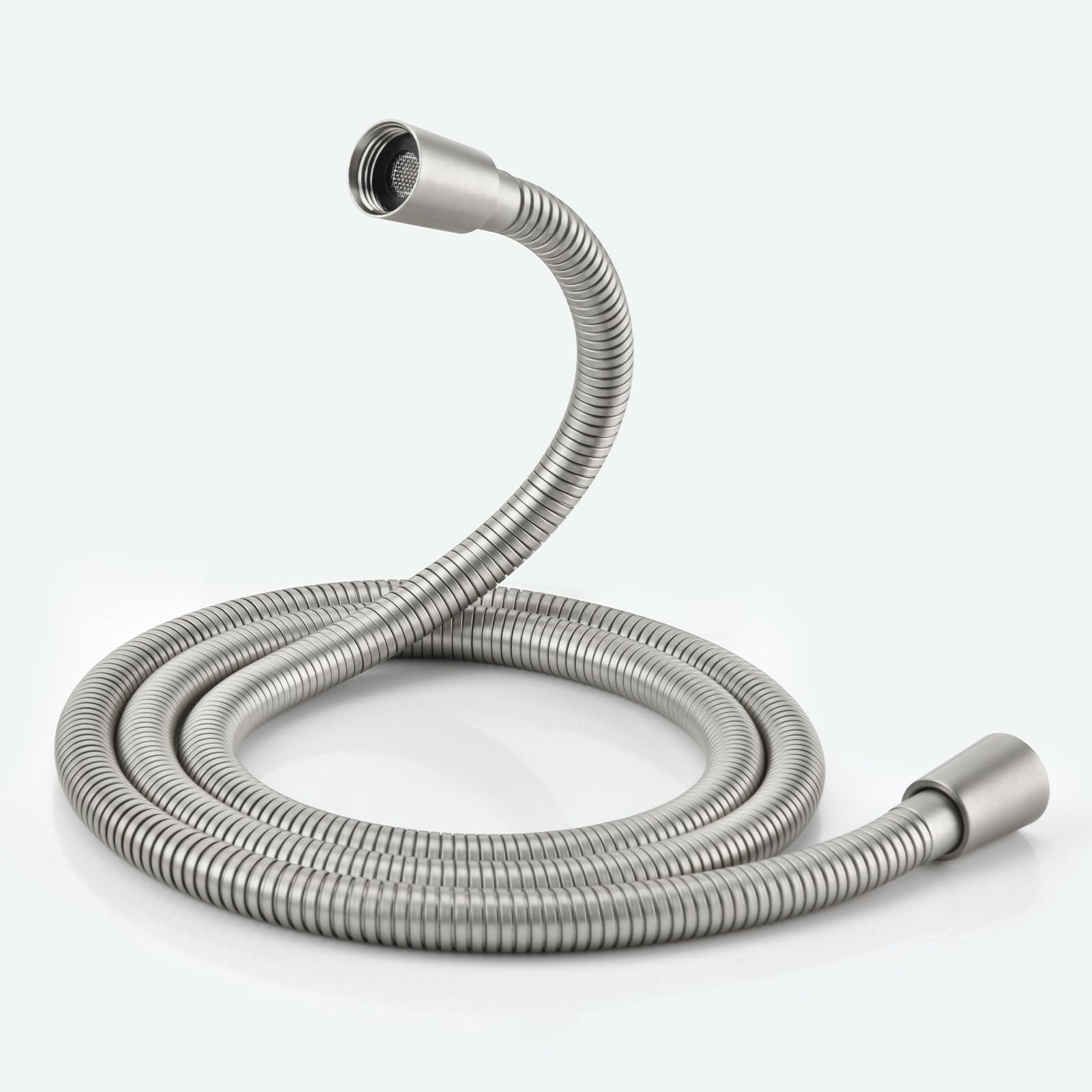JASYA brushed nickel hose assembly designed for reliable RV showers.