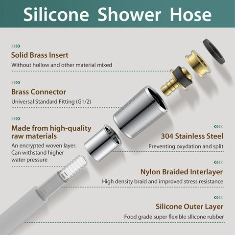 JASYA explosion-proof shower hose construction for durability.