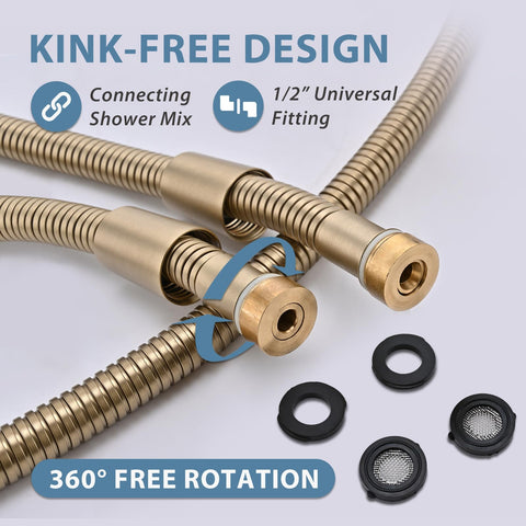 JASYA anti-entanglement interface prevents twisting for smooth shower setup.