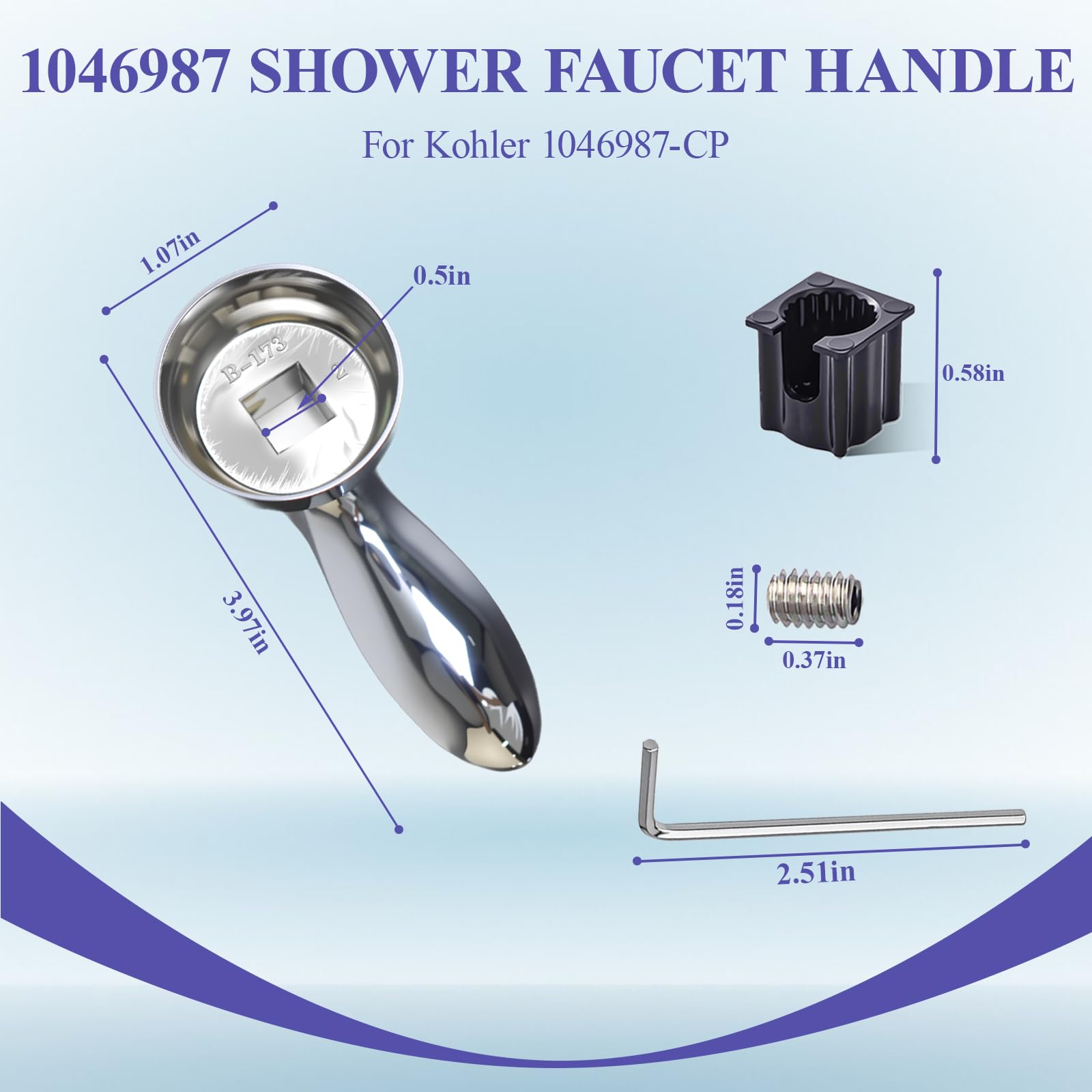 Javiix 1060514-compatible handle insert for secure grip
