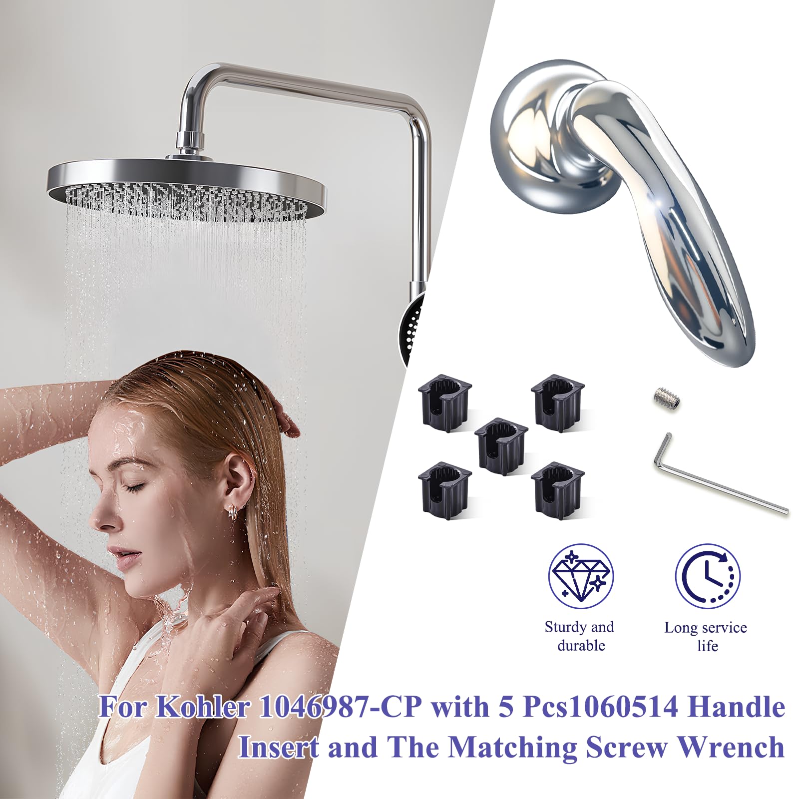Javiix polished chrome finish for lasting brightness