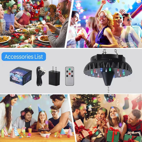 Javik disco ball motor color modes offer white, mixed, or no-light options.
