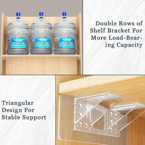 Jaxbo transparent design blends with glass cabinet doors while preserving style.