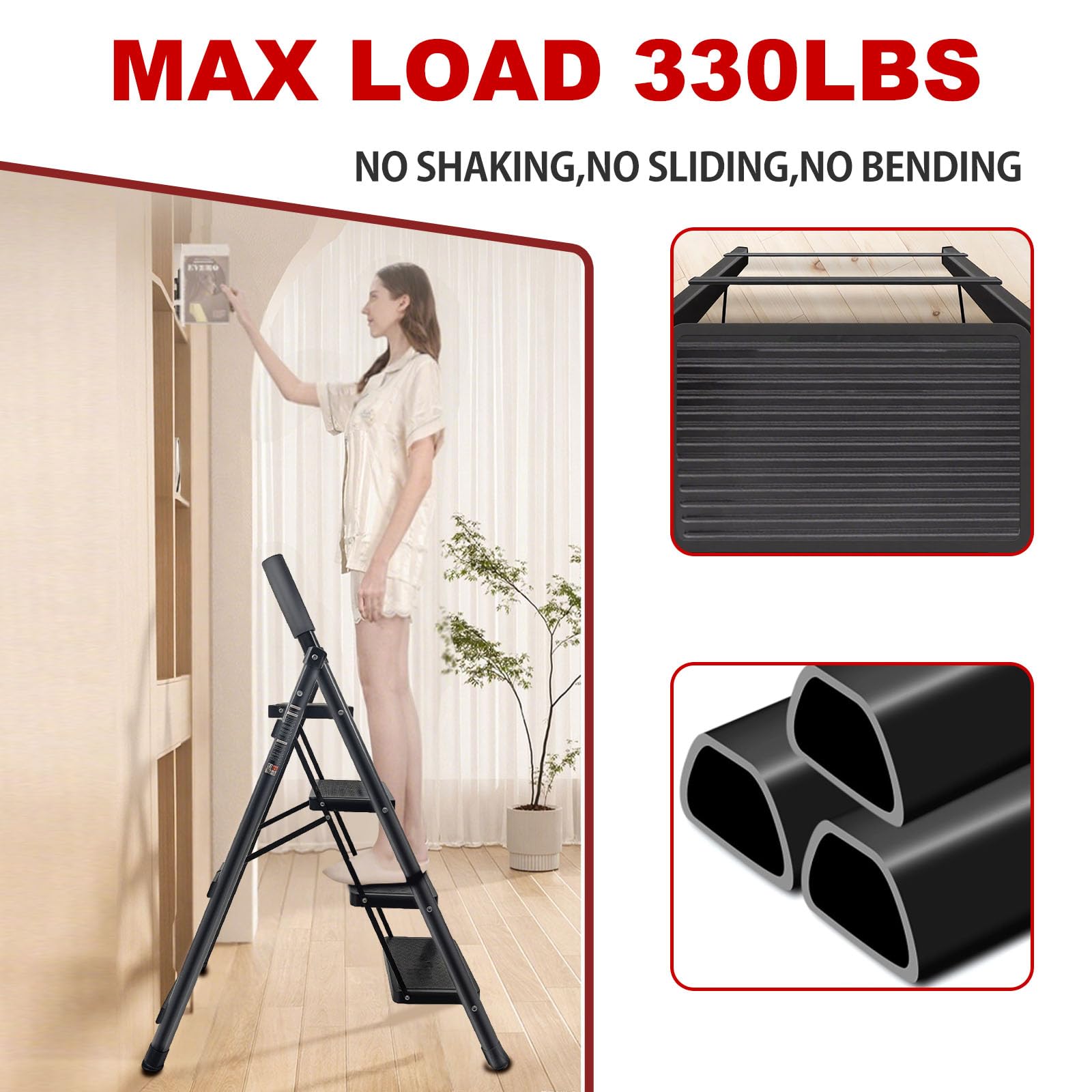 JaxSteam ergonomic handrail adds balance on every step